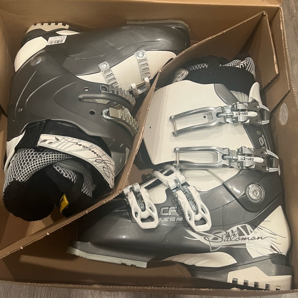 Ski Boots Salomon Sports Charcoal White